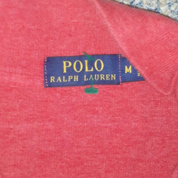 Polo Ralph Lauren Quarter Zip Cotton Sweater SIZE M - Picture 2 of 4